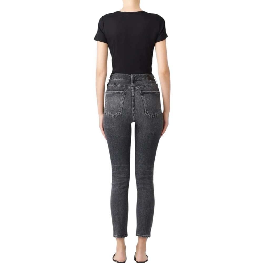 Citizens of Humanity Olivia High Rise crop Jeans in grey 31 excellent condition - Picture 3 of 16